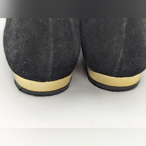Charlotte Olympia 35 kitty black velvet and gold embroidery loafers - Picture 7 of 10